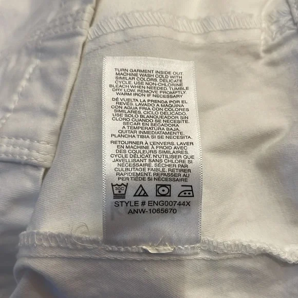 NWT Kensie Lightweight Zip Up White Utility Jacket Medium - Picture 11 of 11